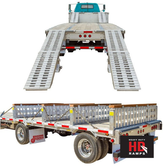 HD Ramps - Step Deck Ramps / Load Leveler Kit - 4 bunk. 23,500 ramp capacity